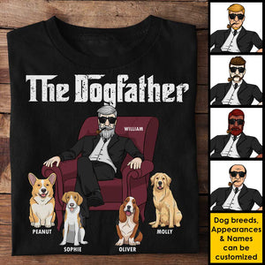 Le Père Chien, Papa Chien en Costume - Cadeau pour Papa Chien - T-shirt unisexe personnalisé, sweat à capuche