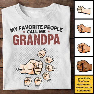 Mon peuple bien-aimé m'appelle grand-père - Cadeau pour grand-père, t-shirt unisexe personnalisé, sweat à capuche