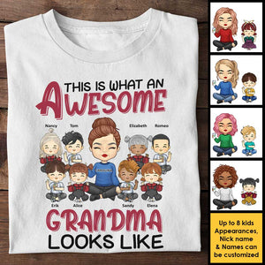Voici à quoi ressemble une grand-mère géniale - Cadeau pour maman, grand-mère - T-shirt unisexe personnalisé, sweat à capuche