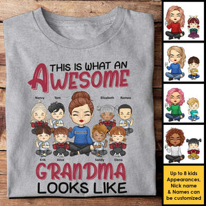 Voici à quoi ressemble une grand-mère géniale - Cadeau pour maman, grand-mère - T-shirt unisexe personnalisé, sweat à capuche