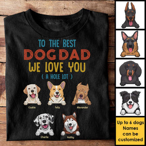 Je t'aime beaucoup - T-shirt unisexe personnalisé, sweat à capuche - Cadeau pour papa