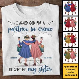 Dieu m'a envoyé ma meilleure amie - T-shirt unisexe personnalisé, sweat à capuche - Cadeau pour meilleure amie