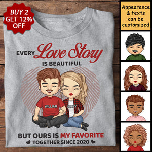 Notre préféré ! T-shirt unisexe personnalisé ! Cadeau pour couple, mari et femme