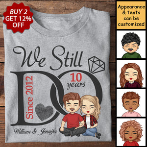 Nous le faisons toujours - T-shirt unisexe personnalisé - Cadeau pour couple, mari et femme