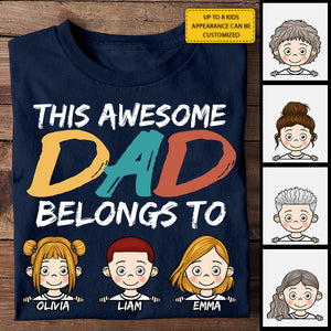 Je suis leur papa génial - T-shirt unisexe personnalisé, sweat à capuche - Cadeau pour papa
