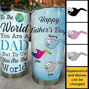 Pour nous, vous êtes le monde - Gobelet personnalisé - Cadeau pour papa, grand-père, cadeau pour la fête des pères