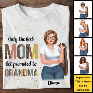 Seules les meilleures mamans sont promues grand-mères - Cadeau pour maman, grand-mère - T-shirt unisexe personnalisé, sweat à capuche