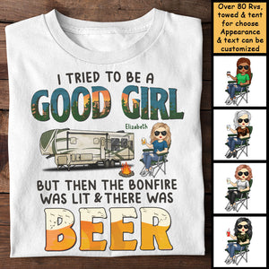 Mais ensuite il y avait de la bière ! T-shirt unisexe personnalisé, sweat à capuche, cadeau pour meilleur ami, cadeau pour les amateurs de camping
