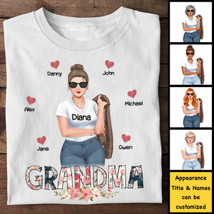 Mes personnes préférées m'appellent Grand-mère Maman - Cadeau pour maman, grand-mère - T-shirt unisexe personnalisé, sweat à capuche