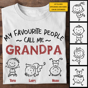 Je m'appelle Grand-père - T-shirt unisexe personnalisé, sweat à capuche - Cadeau pour maman, grand-mère, papa et grand-père