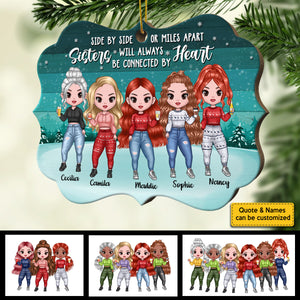 There Is No Greater Gift Than Sisters - Personalized Shaped Ornament.