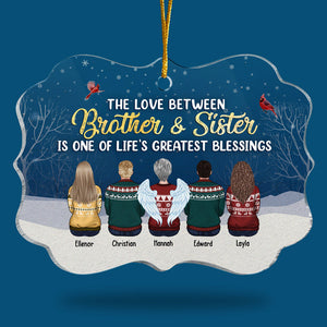 L'une des plus grandes bénédictions de la vie - Décoration de Noël personnalisée en acrylique en forme de Benelux - Cadeau pour frères et sœurs, cadeau de Noël