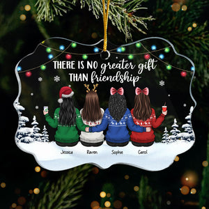 L'amitié est le plus beau cadeau de Noël - Décoration de Noël personnalisée en acrylique en forme de Benelux - Cadeau pour meilleure amie, meilleure amie, sœur, cadeau d'anniversaire pour meilleure amie et amie, cadeau de Noël