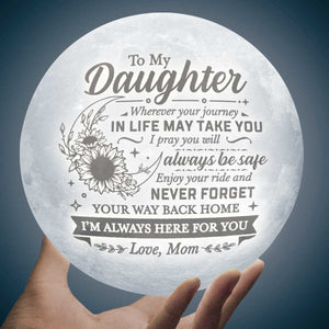 Je prie pour que tu sois toujours en sécurité - Lampe lunaire - À ma fille, cadeau pour fille, cadeau de maman pour fille, cadeau d'anniversaire pour fille, cadeau de Noël