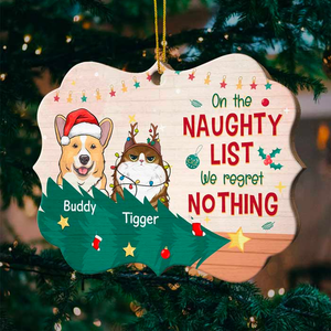 Nous avons essayé d'être sages, mais nous ressemblons à notre maman/papa - Décoration de Noël en bois personnalisée en forme de Benelux - Télécharger une image, cadeau pour les amoureux des animaux, cadeau de Noël