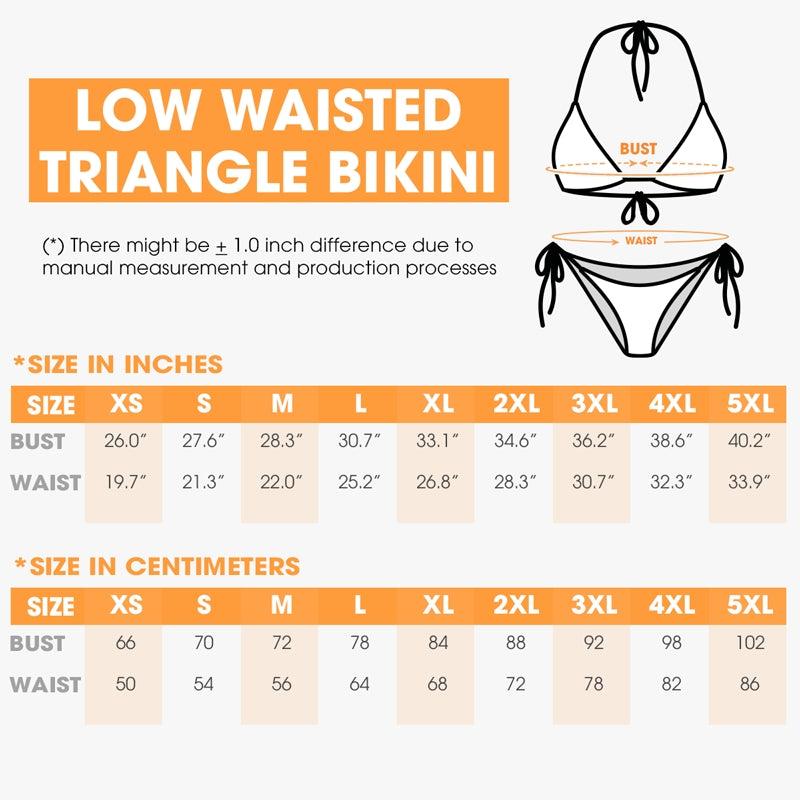 Bikini triangle taille basse personnalisé avec photo « Mon monde, mon amour, mon tout » – Cadeau amusant pour les vacances d'été ou les anniversaires