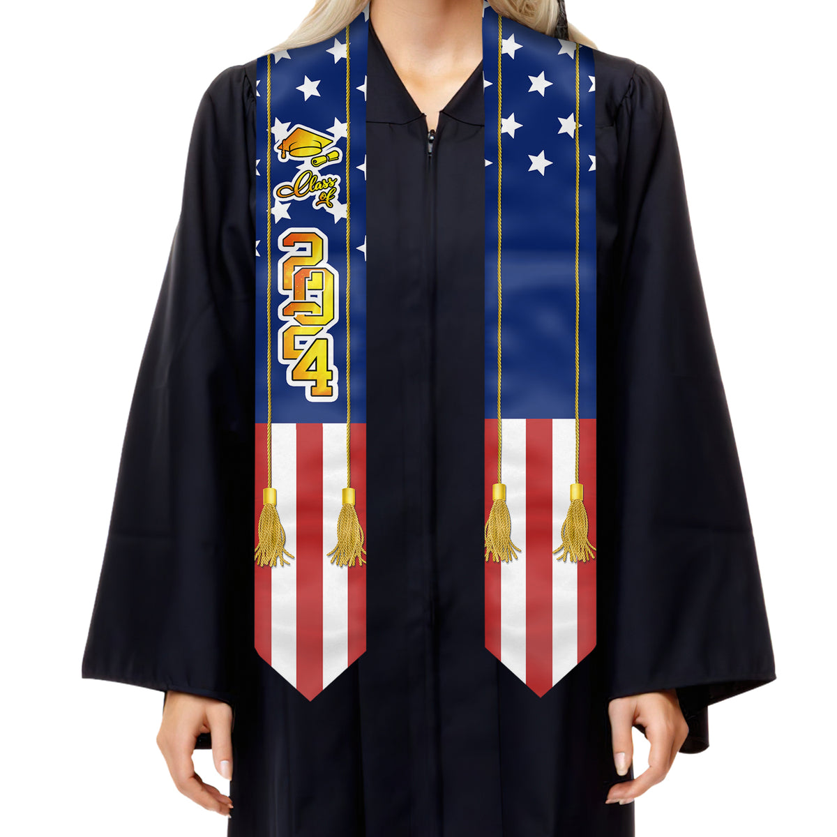 Promotion 2024-2025-2026 - Étole de remise de diplôme personnalisée - Cadeau de remise de diplôme