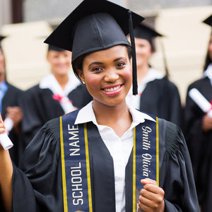 Promotion 2024 : c'est fait ! Étole de remise de diplôme personnalisée ! Télécharger une image, cadeau de remise de diplôme