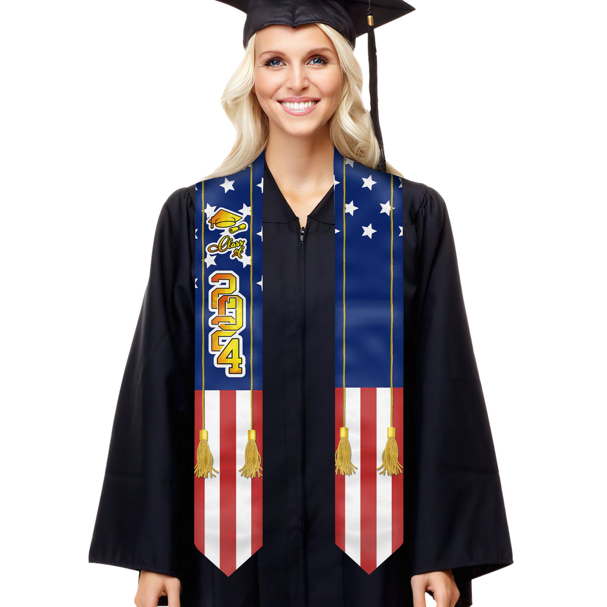 Promotion 2024-2025-2026 - Étole de remise de diplôme personnalisée - Cadeau de remise de diplôme