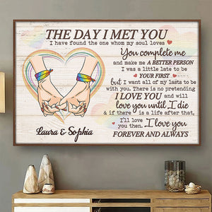 Tu es celui que mon âme aime, Couples LGBTQ+ - Cadeau pour couples, Affiche horizontale personnalisée