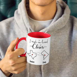 L'amitié est le vin de la vie - Mug personnalisé avec accents - Cadeau pour meilleures amies, meilleures amies, sœurs