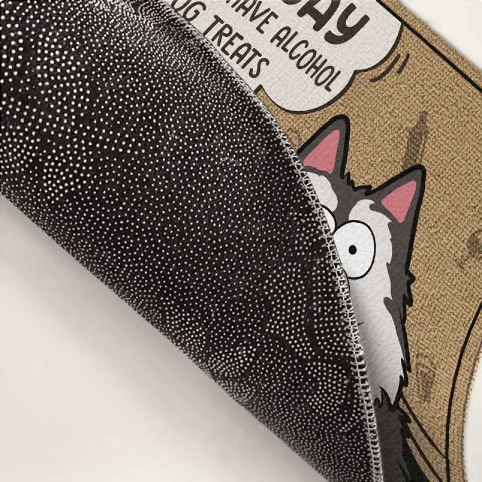 Nous régnons sur la maison - Tapis décoratif personnalisé pour chien et chat - Cadeau de pendaison de crémaillère pour les amoureux des animaux et les propriétaires d'animaux