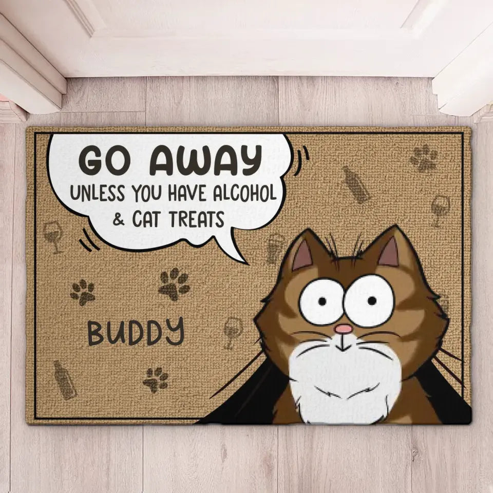Nous régnons sur la maison - Tapis décoratif personnalisé pour chien et chat - Cadeau de pendaison de crémaillère pour les amoureux des animaux et les propriétaires d'animaux