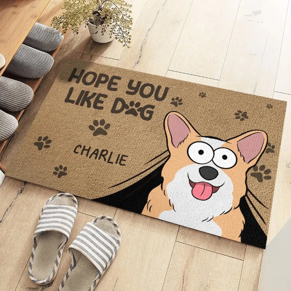 Nous régnons sur la maison - Tapis décoratif personnalisé pour chien et chat - Cadeau de pendaison de crémaillère pour les propriétaires d'animaux et les amoureux des animaux