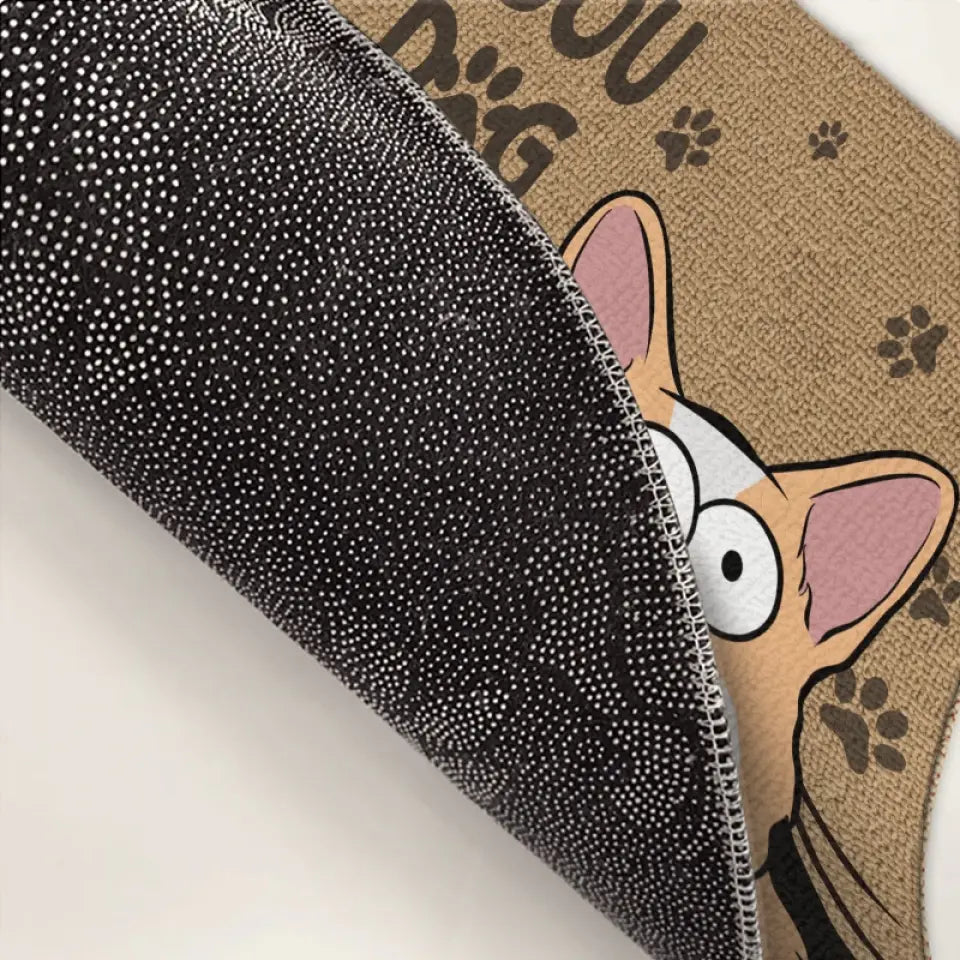 Nous régnons sur la maison - Tapis décoratif personnalisé pour chien et chat - Cadeau de pendaison de crémaillère pour les propriétaires d'animaux et les amoureux des animaux