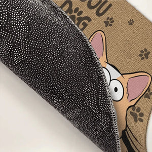 Nous régnons sur la maison - Tapis décoratif personnalisé pour chien et chat - Cadeau de pendaison de crémaillère pour les propriétaires d'animaux et les amoureux des animaux