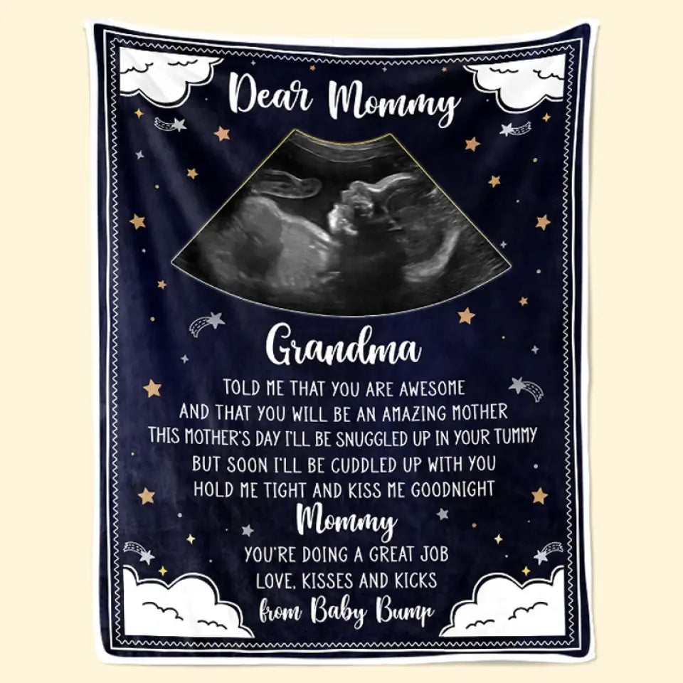 Couverture personnalisée avec photo « Tenez-moi près de vous » – Couverture personnalisée pour la famille – Cadeau de naissance, cadeau pour la première maman