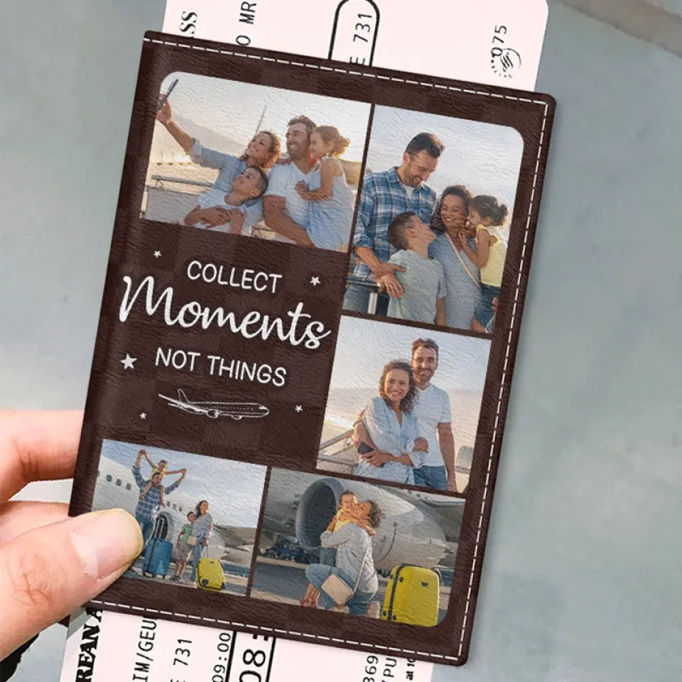 Couverture de passeport personnalisée, porte-passeport, cadeau de vacances, cadeau pour les amoureux du voyage d'aventure