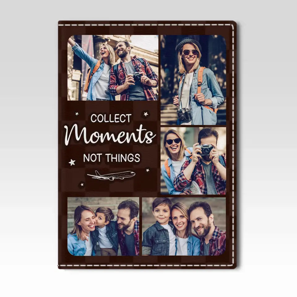 Couverture de passeport personnalisée, porte-passeport, cadeau de vacances, cadeau pour les amoureux du voyage d'aventure