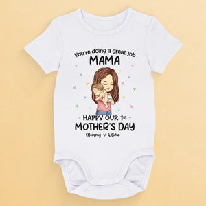 Tu fais du bon travail, maman ! - Body personnalisé pour bébé - Cadeau pour la fête des mères, baby shower, première maman