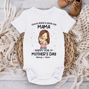 Tu fais du bon travail, maman ! - Body personnalisé pour bébé - Cadeau pour la fête des mères, baby shower, première maman