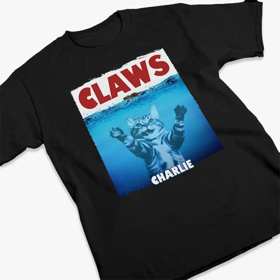 T-shirt, sweat à capuche et sweat-shirt unisexe personnalisé avec photo « Les animaux sont là » pour chien et chat - Cadeau pour propriétaires et amoureux des animaux