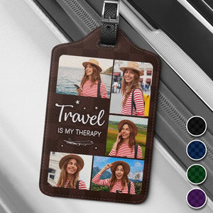Étiquette de bagage personnalisée avec photo : prenez des photos de vos vols, pas de vos émotions ! Cadeau de voyage pour les vacances, pour les amoureux du voyage d'aventure
