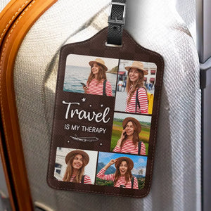 Étiquette de bagage personnalisée avec photo : prenez des photos de vos vols, pas de vos émotions ! Cadeau de voyage pour les vacances, pour les amoureux du voyage d'aventure