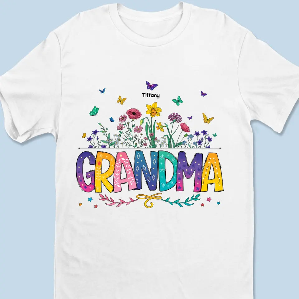 Fleurs s'épanouissent dans le jardin de l'amour - T-shirt unisexe personnalisé, sweat à capuche, sweat-shirt - Fête des Mères, cadeau pour maman, grand-mère
