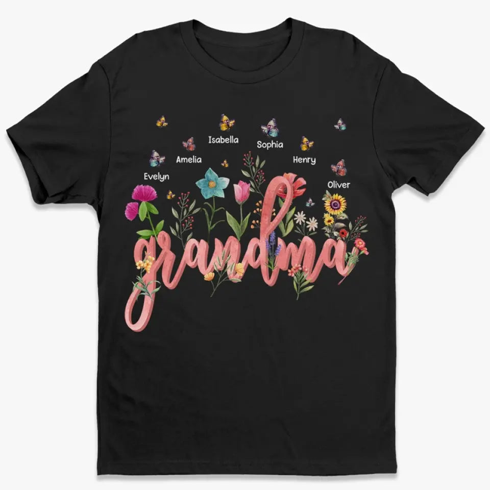 Fleurs épanouies dans le jardin de l'amour - T-shirt unisexe personnalisé, sweat à capuche, sweat-shirt - Fête des Mères, cadeau pour maman, grand-mère