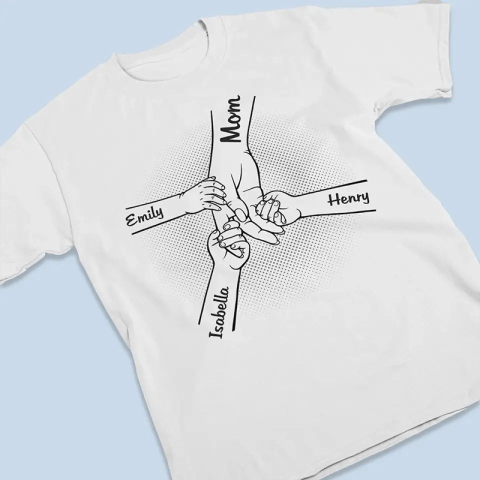 Tiens mon monde - T-shirt unisexe personnalisé, sweat à capuche, sweat-shirt - Fête des Mères, cadeau pour maman, grand-mère