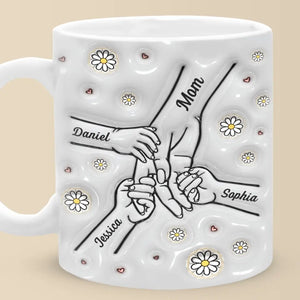 Les bras d'une mère sont faits de tendresse - Mug personnalisé 3D à effet gonflé - Fête des Mères, cadeau pour maman, grand-mère
