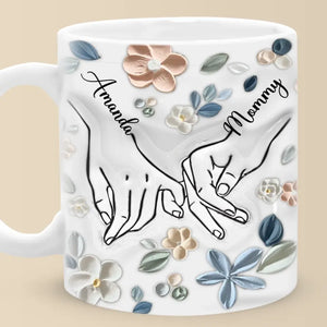 Le lien privilégié entre mère et enfant - Mug personnalisé avec effet gonflé 3D - Fête des Mères, cadeau pour maman, grand-mère