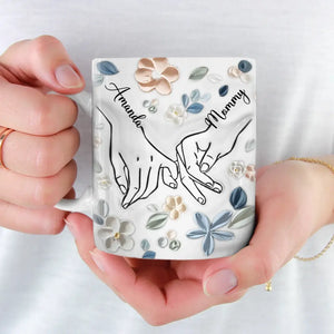Le lien privilégié entre mère et enfant - Mug personnalisé avec effet gonflé 3D - Fête des Mères, cadeau pour maman, grand-mère