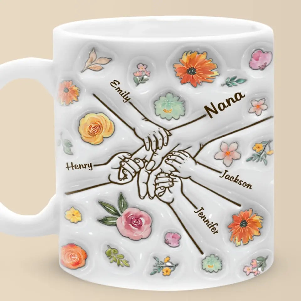 Une grand-mère est une personne chère à tous points de vue - Mug personnalisé 3D à effet gonflé - Fête des mères, cadeau pour maman, grand-mère