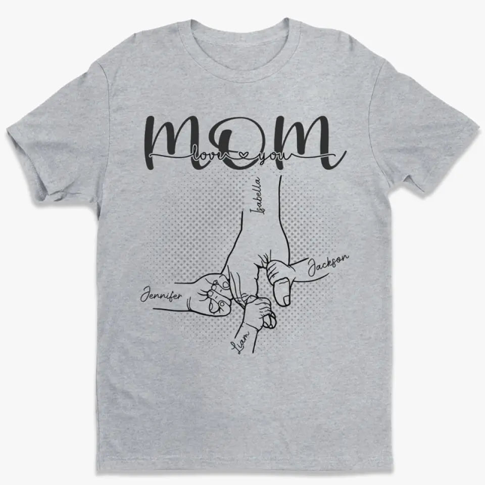 L'amour d'une mère est éternel - T-shirt, sweat à capuche, sweat-shirt unisexe personnalisé pour la famille - Cadeau pour la fête des mères, pour maman, grand-mère
