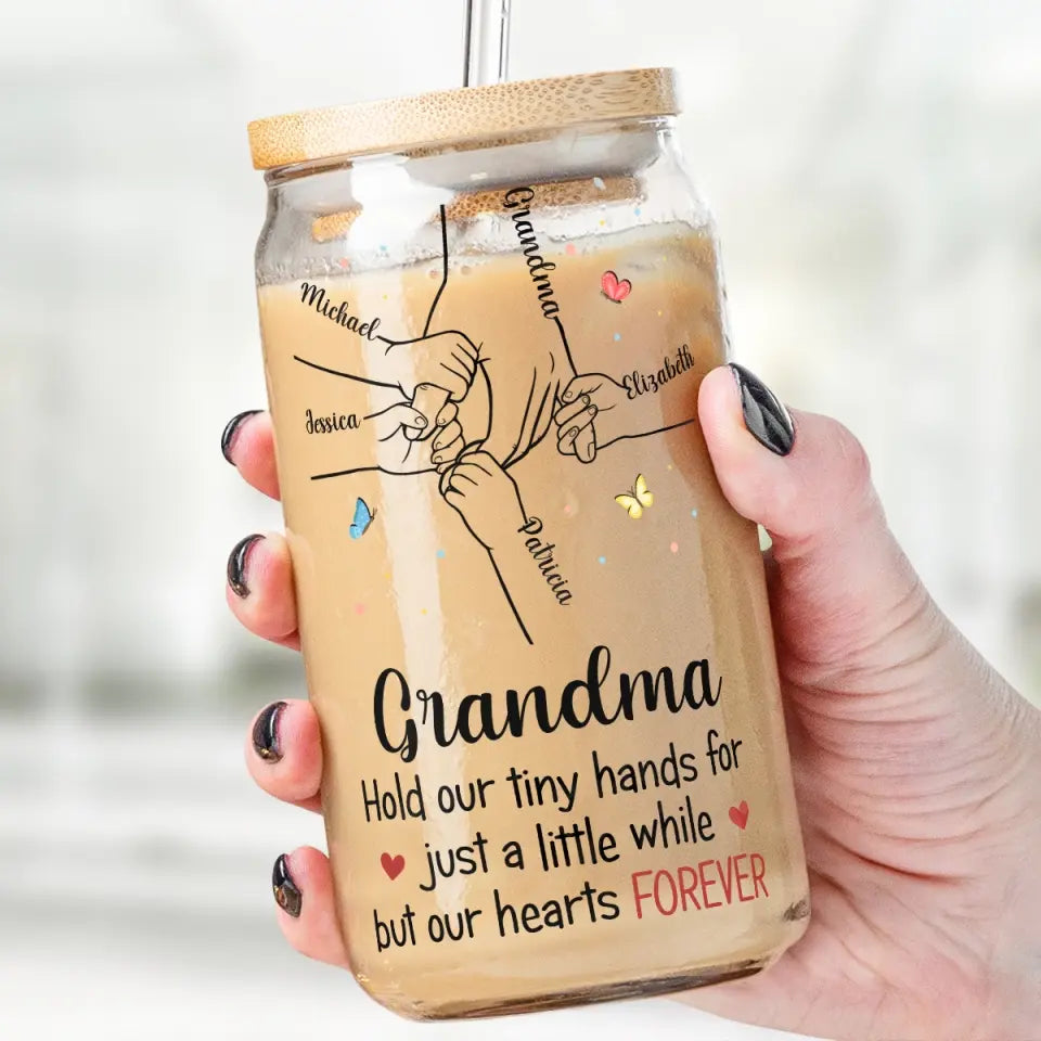 Le seul amour auquel je crois vraiment - Tasse en verre personnalisée pour la famille, tasse à café glacé - Fête des Mères, cadeau pour maman, grand-mère