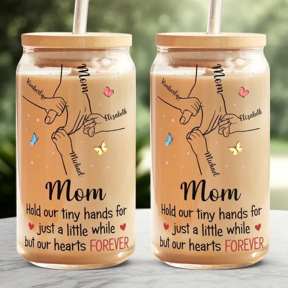Le seul amour auquel je crois vraiment - Tasse en verre personnalisée pour la famille, tasse à café glacé - Fête des Mères, cadeau pour maman, grand-mère