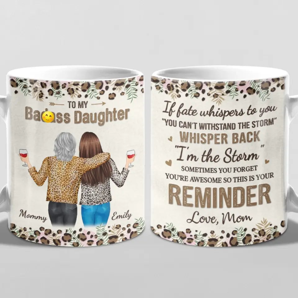 Tasse personnalisée « Famille comme des branches sur un arbre » – Fête des Mères, cadeau pour maman, fille
