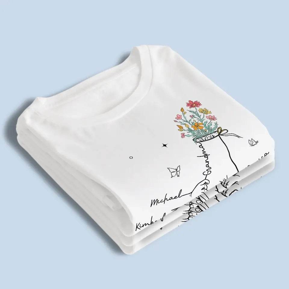 Tu me tiens si doucement - T-shirt unisexe personnalisé pour la famille, sweat à capuche, sweat-shirt - Fête des Mères, cadeau pour maman, grand-mère